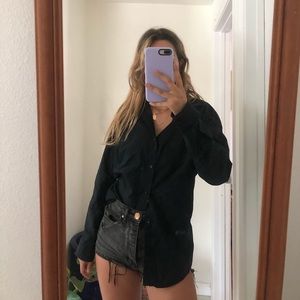 Black button up shirt